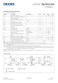 PT7C433833AUEX Datasheet Pagina 5