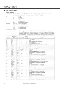 S1C31W74B201000-348數據表 頁面 6