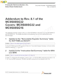 S9S08SG32E1WTGR Datasheet Pagina 2