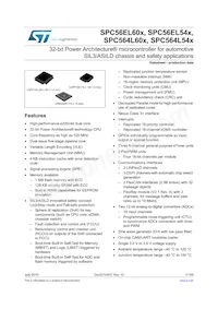 SPC56EL54L5CBFSY Datasheet Copertura