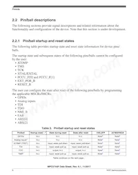 SPC5744PFK1AKLQ8 Datasheet Page 8