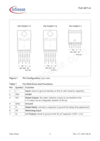 TLE42712SNKSA1 Datasheet Pagina 2