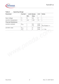 TLE42712SNKSA1 Datasheet Pagina 6