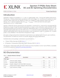 XC7S100-2FGGA676C Datasheet Cover