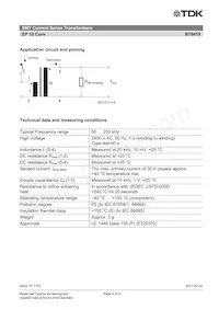 B78419A2288A003 Datasheet Pagina 4