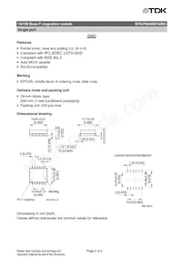 B78476A8067A003 Datasheet Pagina 2