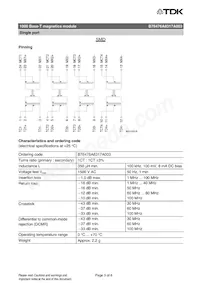 B78476A8317A003 Datasheet Pagina 3