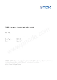 B82801C0565A100 Datasheet Cover