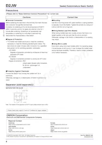 D2JW-01K1A2-MD Datasheet Page 4