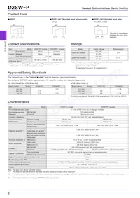 D2SW-P01L1-2M Datasheet Page 2
