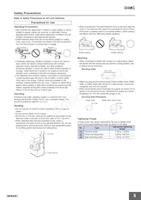 D4MC-5041 VCT 5M Datasheet Page 5