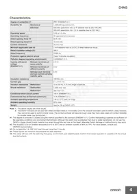 D4NS-3AD Datasheet Page 4
