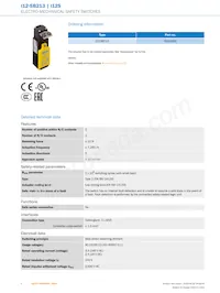 I12-SB213數據表 頁面 2