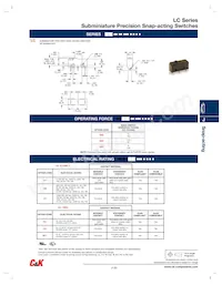 LCGGX1T25EC數據表 頁面 2