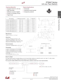 PTS 647 SK38 SMTR2 LFS Datasheet Copertura