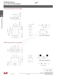 PTS636 SK25F SMTR LFS Datasheet Pagina 2