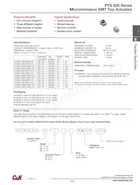 PTS820 J20MP SMTR LFS Datasheet Copertura