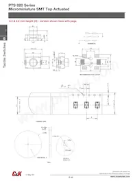 PTS820 J20MP SMTR LFS Datasheet Pagina 2