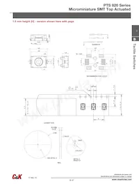 PTS820 J20MP SMTR LFS Datasheet Pagina 3