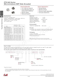 PTS840 ESD GKP SMTR LFS Datasheet Copertura