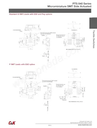 PTS840 ESD GKP SMTR LFS Datasheet Pagina 2