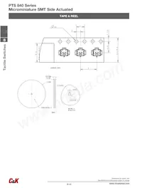 PTS840 ESD GKP SMTR LFS Datasheet Pagina 3