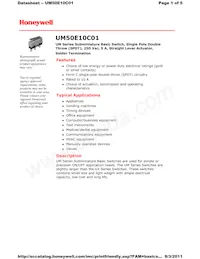 UM50E10C01 Datenblatt Cover