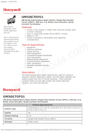 UM50E70F01 Datasheet Copertura
