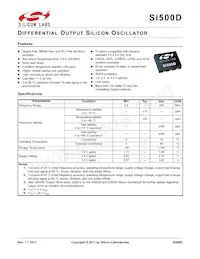 500DLAA125M000ACF Datasheet Cover