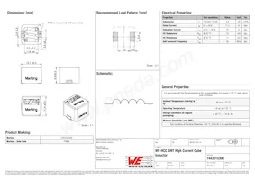 7443310390 Datasheet Copertura