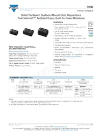 893D686X9020E2TE3 Datasheet Cover