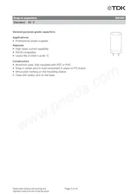 B41231A8129M007 Datasheet Pagina 2