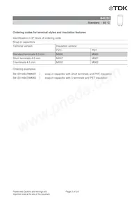 B41231A8129M007 Datasheet Pagina 5