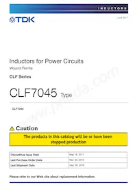CLF7045T-220M數據表 封面