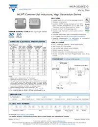 IHLP2525CZERR15M01 Datenblatt Cover