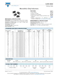 ILSB0603ER8R2K Datasheet Copertura