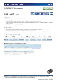 MAF1005FSA102AT000 Datasheet Copertura