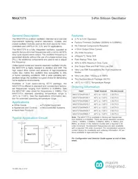 MAX7375AXR485+T Datenblatt Cover