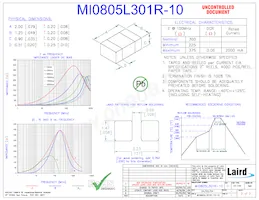 MI0805L301R-10 Datenblatt Cover
