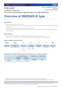 MMZ0603S601ET Datasheet Pagina 3