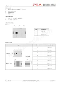 RFBPF3225200Y07B1U Datasheet Pagina 2