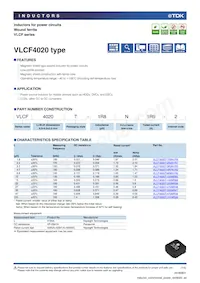 VLCF4020T-1R8N1R9數據表 封面
