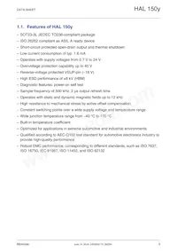 HAL1509SU-A Datasheet Pagina 5