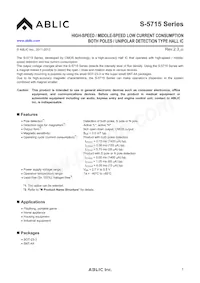 S-5715DNDL1-M3T1U Datasheet Copertura