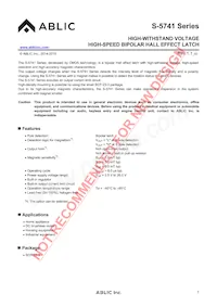 S-5741RBL1-M3T2U Datasheet Copertura