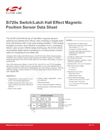 SI7201-B-82-FVR數據表 封面