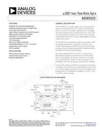 ADXRS620BBGZ-RL Datenblatt Cover