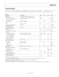 ADXRS620BBGZ-RL Datasheet Page 3