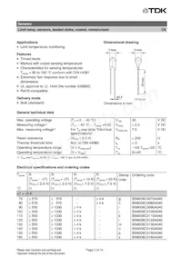 B59008C0140A040 Datasheet Pagina 2