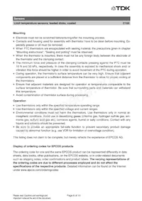 B59100C0140A070 Datasheet Pagina 6